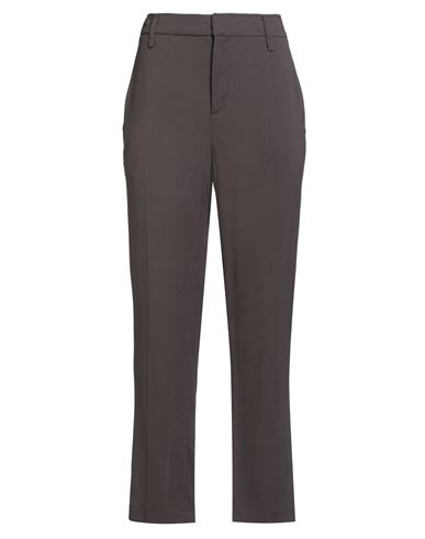 Gentryportofino Woman Pants Chocolate Brown Size 12 Viscose, Virgin Wool In Brown