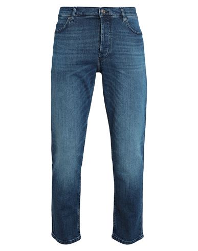 Shop Hugo Man Jeans Blue Size 35w-32l Cotton, Recycled Cotton, Elastane