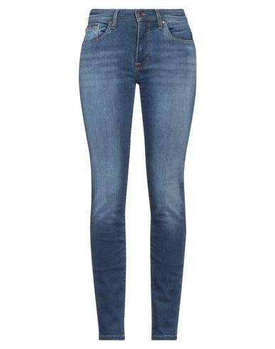 Shop Pepe Jeans Woman Jeans Blue Size 30w-32l Cotton, Elastomultiester, Elastane