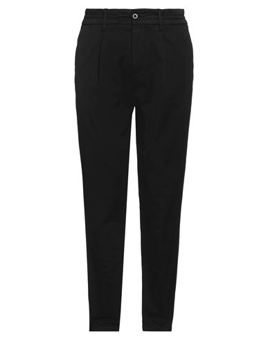 Guess Man Pants Black Size 34w-30l Cotton, Elastane In Black