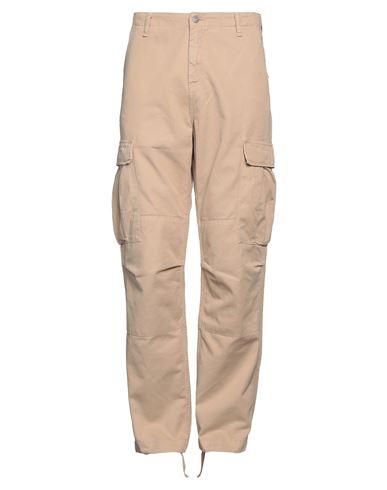 Carhartt Man Pants Beige Size 33w-32l Organic Cotton In Neutral