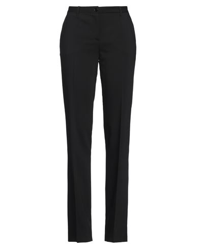 Dolce & Gabbana Woman Pants Black Size 14 Virgin Wool, Elastane In Multi