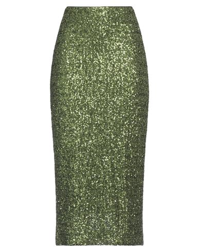 Shop Imperial Woman Midi Skirt Green Size S Polyester, Elastane
