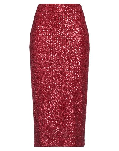 Shop Imperial Woman Midi Skirt Red Size S Polyester, Elastane