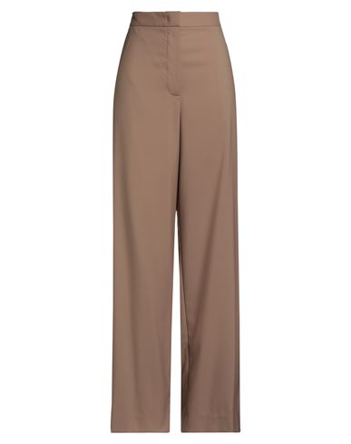 Fabiana Filippi Woman Pants Camel Size 8 Merino Wool In Brown