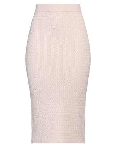 Max Mara Studio Woman Midi Skirt Blush Size M Viscose, Polyester In Neutral