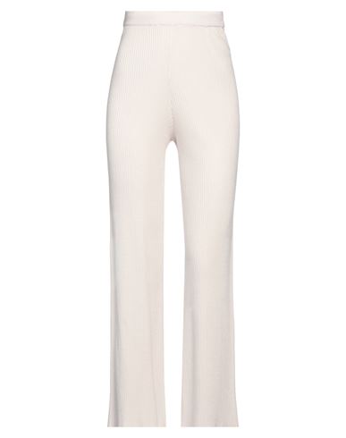 AKEP AKEP WOMAN PANTS CREAM SIZE 2 VISCOSE, POLYESTER, POLYAMIDE 