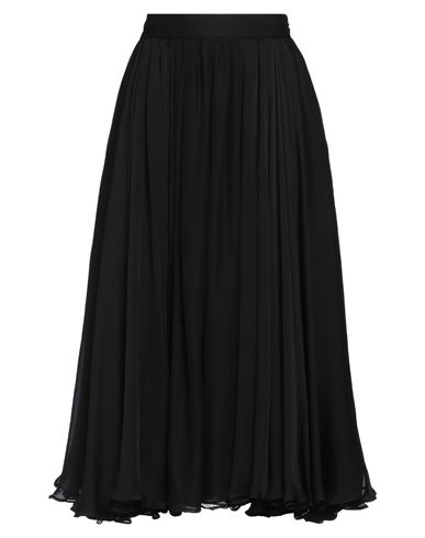 Rochas Woman Midi Skirt Black Size 4 Silk