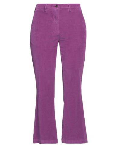 Shop Briglia 1949 Woman Pants Purple Size 6 Cotton, Lyocell, Elastane