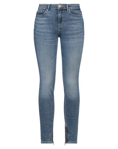 Shop Guess Woman Jeans Blue Size 32w-31l Cotton, Pla - Polylactic Acid, Elastane