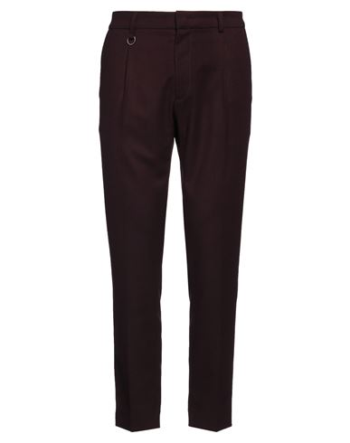 Paolo Pecora Man Pants Burgundy Size 36 Polyester, Viscose, Elastane In Red