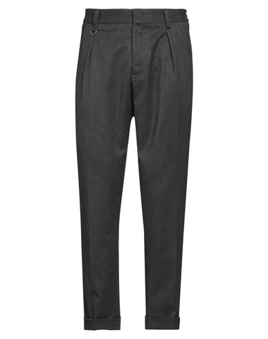Paolo Pecora Man Pants Charcoal Size 36 Polyester, Viscose, Elastane In Grey