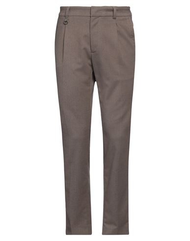 Paolo Pecora Man Pants Taupe Size 30 Polyester, Viscose, Elastane In Grey