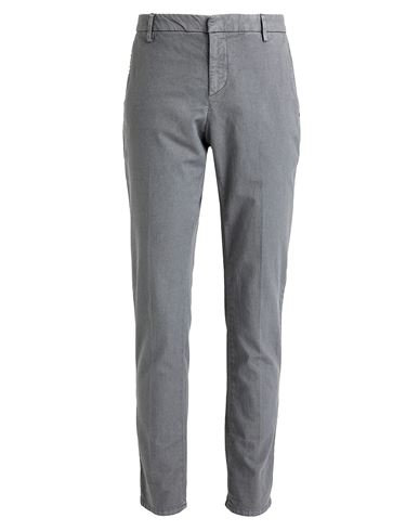 Dondup Man Pants Grey Size 35 Cotton, Polyester, Elastane In Grey