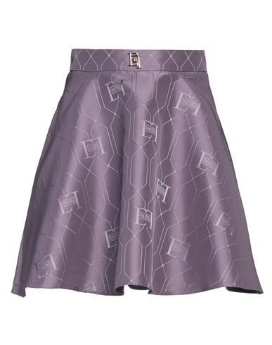 Elisabetta Franchi Woman Mini Skirt Mauve Size 8 Polyester In Purple