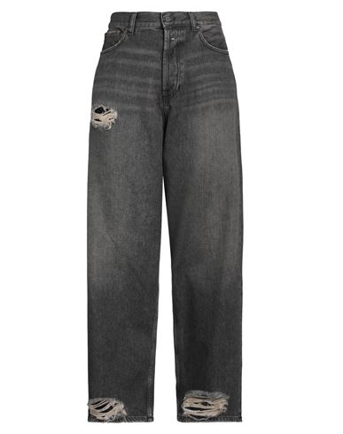 Young Poets Woman Jeans Steel Grey Size 32 Cotton In Grey