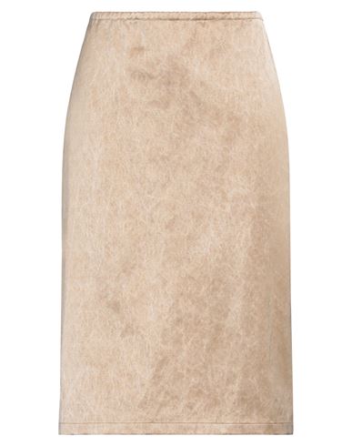 CHRISTIAN WIJNANTS CHRISTIAN WIJNANTS WOMAN MIDI SKIRT BEIGE SIZE 10 COTTON, VISCOSE 