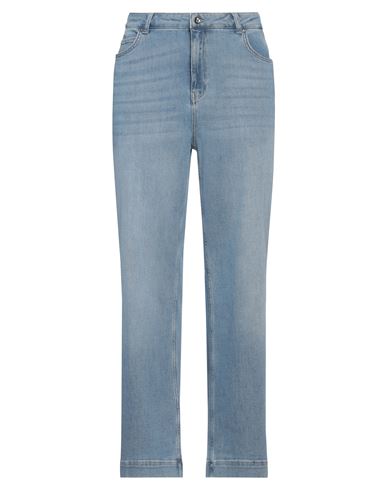Shop Xandres Woman Jeans Blue Size 22 Cotton, Elastane