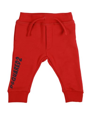 Dsquared2 Newborn Boy Pants Red Size 3 Cotton, Elastane In Red