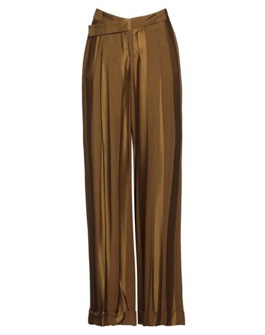 High Woman Pants Khaki Size 10 Rayon, Wool, Elastane, Zamak In Brown