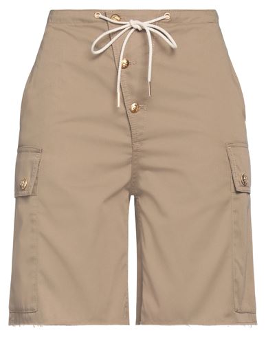 Celine Woman Shorts & Bermuda Shorts Sand Size 2 Polyester, Cotton In Neutral
