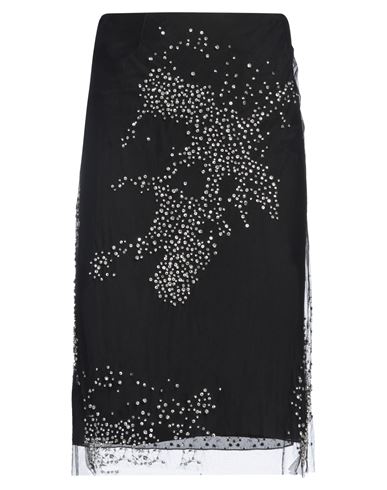 Des_phemmes Woman Midi Skirt Black Size 4 Nylon In Black