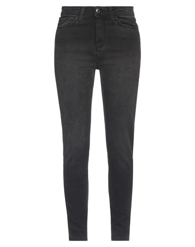 Shaft Woman Jeans Black Size 28 Cotton, Elastane In Black