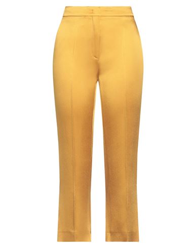 Rochas Woman Pants Ocher Size 4 Acetate, Viscose In Yellow
