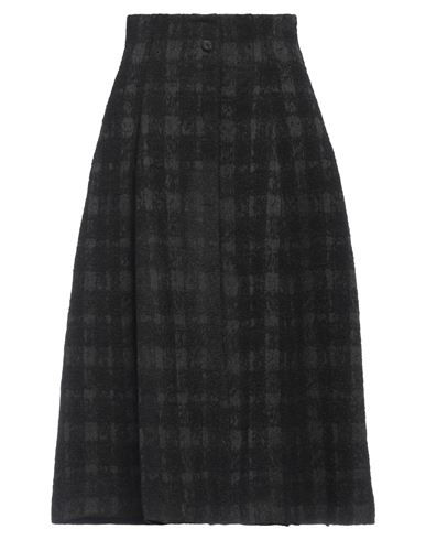 Shop Rochas Woman Midi Skirt Black Size 6 Acrylic, Polyester, Wool, Viscose, Polyamide