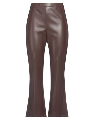 Jucca Woman Pants Brown Size 10 Polyester, Polyurethane
