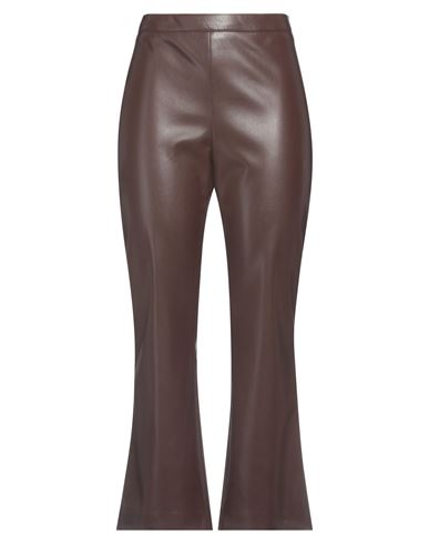 Jucca Woman Pants Brown Size 10 Polyester, Polyurethane In Brown
