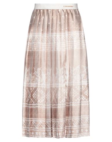 Shop Ermanno Firenze Woman Midi Skirt Sand Size 8 Polyester In Beige