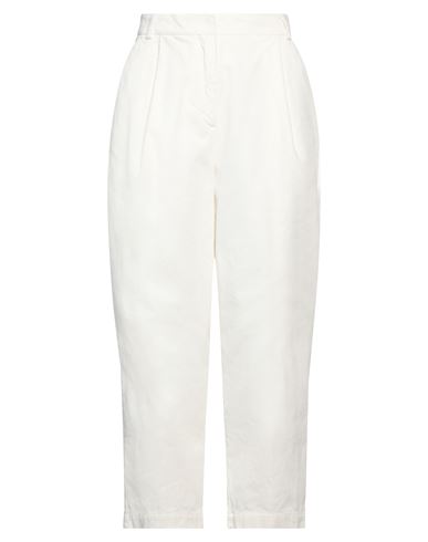 Shop Ymc You Must Create Woman Pants Ivory Size M Cotton In White
