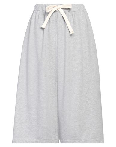 Vicolo Woman Midi Skirt Light Grey Size M Cotton, Polyester In White
