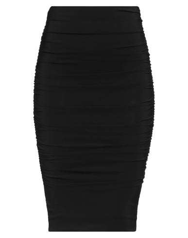 Shop Pinko Woman Midi Skirt Black Size M Viscose, Elastane