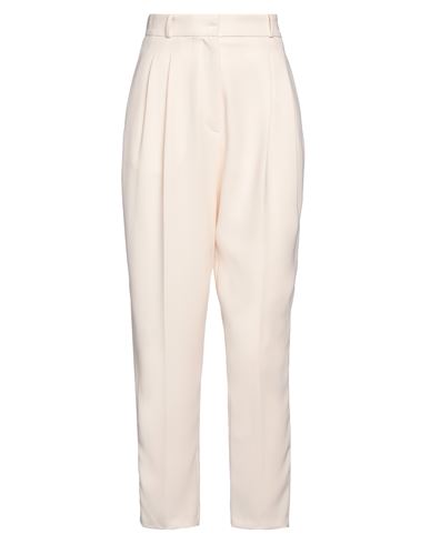 Elisabetta Franchi Woman Pants Cream Size 2 Polyester In Gray