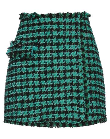 Msgm Woman Shorts & Bermuda Shorts Green Size 8 Cotton, Acrylic, Polyester, Wool, Viscose