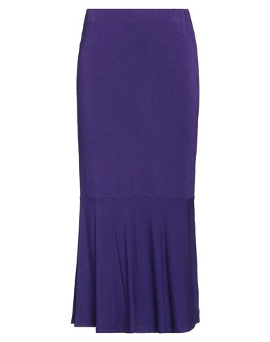 Shop Pinko Woman Midi Skirt Purple Size S Viscose, Textile Fibers