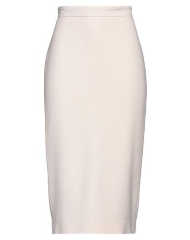 Max Mara Studio Woman Midi Skirt Light Pink Size 12 Viscose, Virgin Wool, Elastane