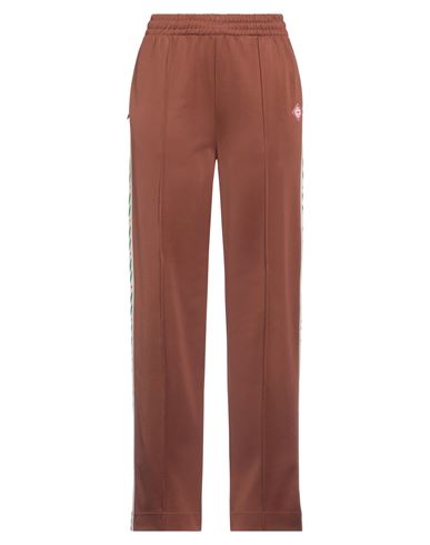 Shop Casablanca Woman Pants Brown Size L Polyester, Cotton, Rayon
