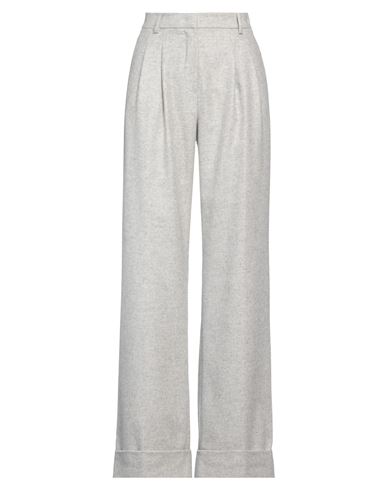 Woman Pants Grey Size 4 Wool, Polyester