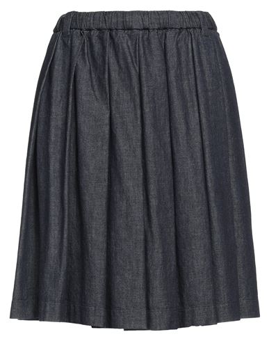 Aspesi Woman Denim Skirt Blue Size 4 Cotton In Black