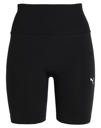 Shop Puma "shapeluxe Seamless Hw 6" Short Tight " Woman Shorts & Bermuda Shorts Black Size L Nylon, Elast