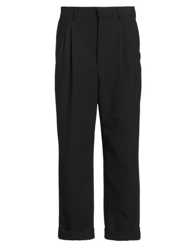 Ami Alexandre Mattiussi Man Pants Black Size 26 Polyester, Virgin Wool, Elastane In Black