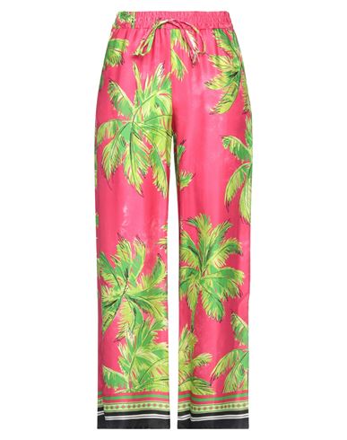 Shop Ermanno Firenze Woman Pants Fuchsia Size 4 Viscose In Pink
