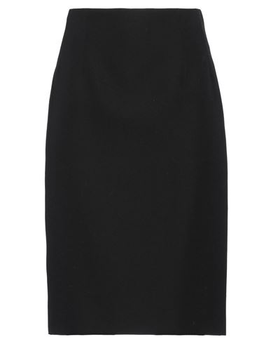 Versace Woman Midi Skirt Black Size 8 Virgin Wool