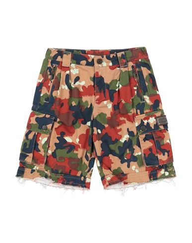 Dolce & Gabbana Toddler Boy Shorts & Bermuda Shorts Military Green Size 5 Cotton, Polyester, Zamak In Green