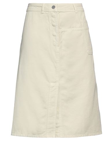 Lemaire Woman Denim Skirt Light Green Size 8 Cotton In Neutral