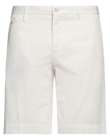 Shop Incotex Man Shorts & Bermuda Shorts Off White Size 36 Cotton, Elastane