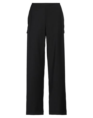 Malloni Woman Pants Black Size 8 Polyester, Wool, Elastane In Black